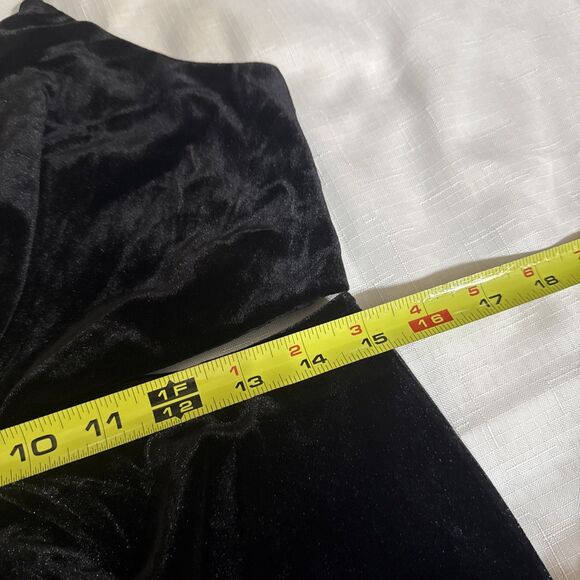 (Q1) ZARA VELVET JUMPSUIT WITH RHINESTONE STRAPS, size L - Picture 6 of 16